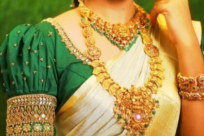 Puff Sleeve Blouse Aari Work